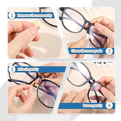 Miniatura 4 de 24 pares de almohadillas antideslizantes de espuma EVA, hipoalergénicas, ultra suaves, ligeras, para lentes, gafas de sol, embalaje de papel kraft