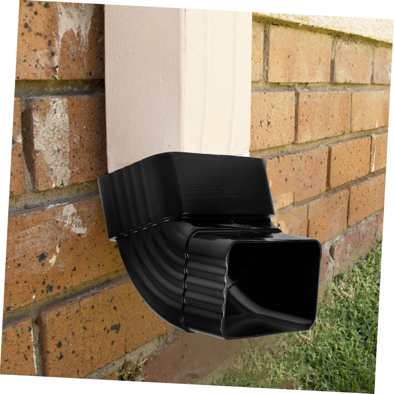 Mikikit 5pcs Replacement Adapter Downspout Fitting for Gutter Extensions Easy Installation and Flexible Design for Rainwater Drainage