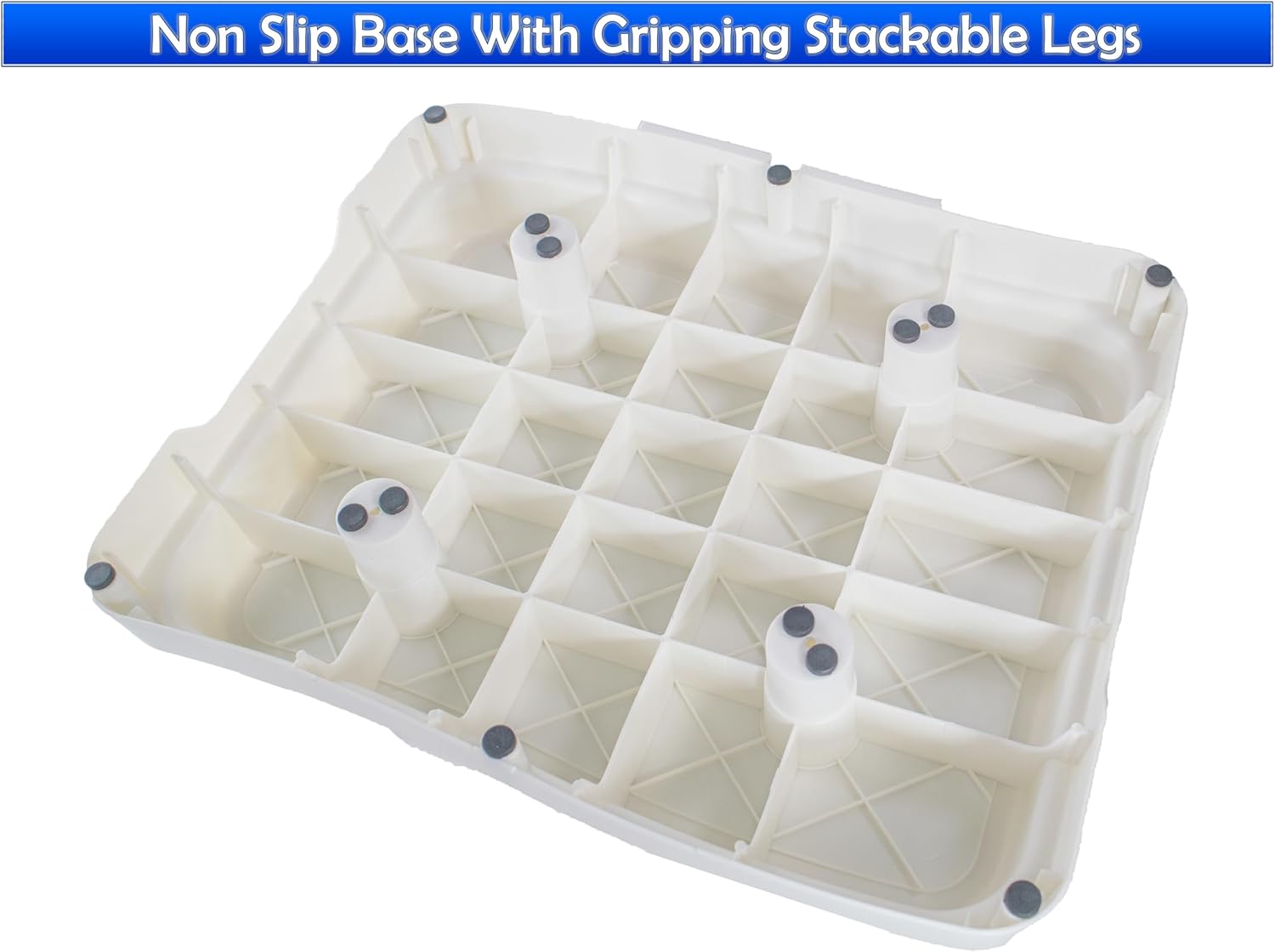 Portable Bathroom Bathtub Support Step - Stackable & Extendable Slip Resistant Safety Shower Platform for Bathroom Safety Aid for Handicap (Regular, 2, Count)