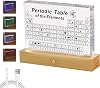 Btstil Periodic Table Display with Real Elements, Acrylic Periodic Table of 83 Elements, Samples Periodic Table Display Gift for Students Teachers Kids Students Crafts Decoration