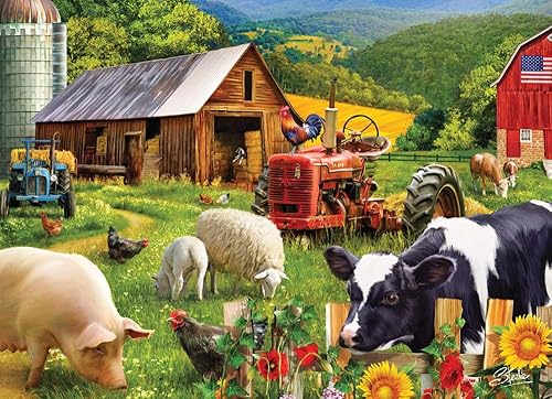 Vermont Christmas Company Farm Friends Jigsaw Puzzle 1000 piezas