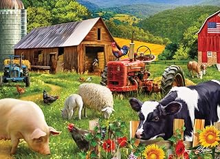 Vermont Christmas Company Farm Friends Jigsaw Puzzle 1000 Piece