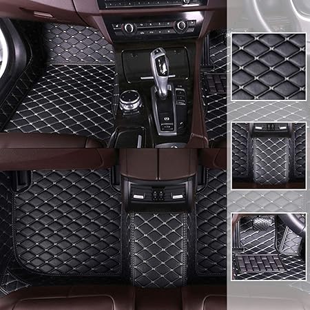 Amazon カーフロアマット ホンダ アコード クーペ 16 18用 右ハンドル車専用カーマット フルカバー ドレスアップフロアマット 防水 汚れ防止 滑り止めセット ブラックベージュ シートクッション 車 バイク