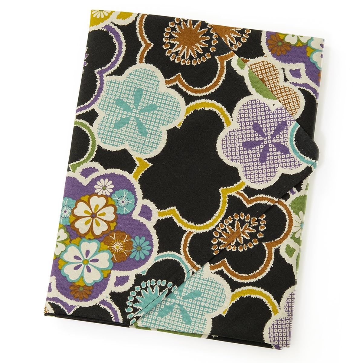 Kyono Miyabi Large Furoshiki Wrapping Cloth Cotton 43in Plum Black Japan