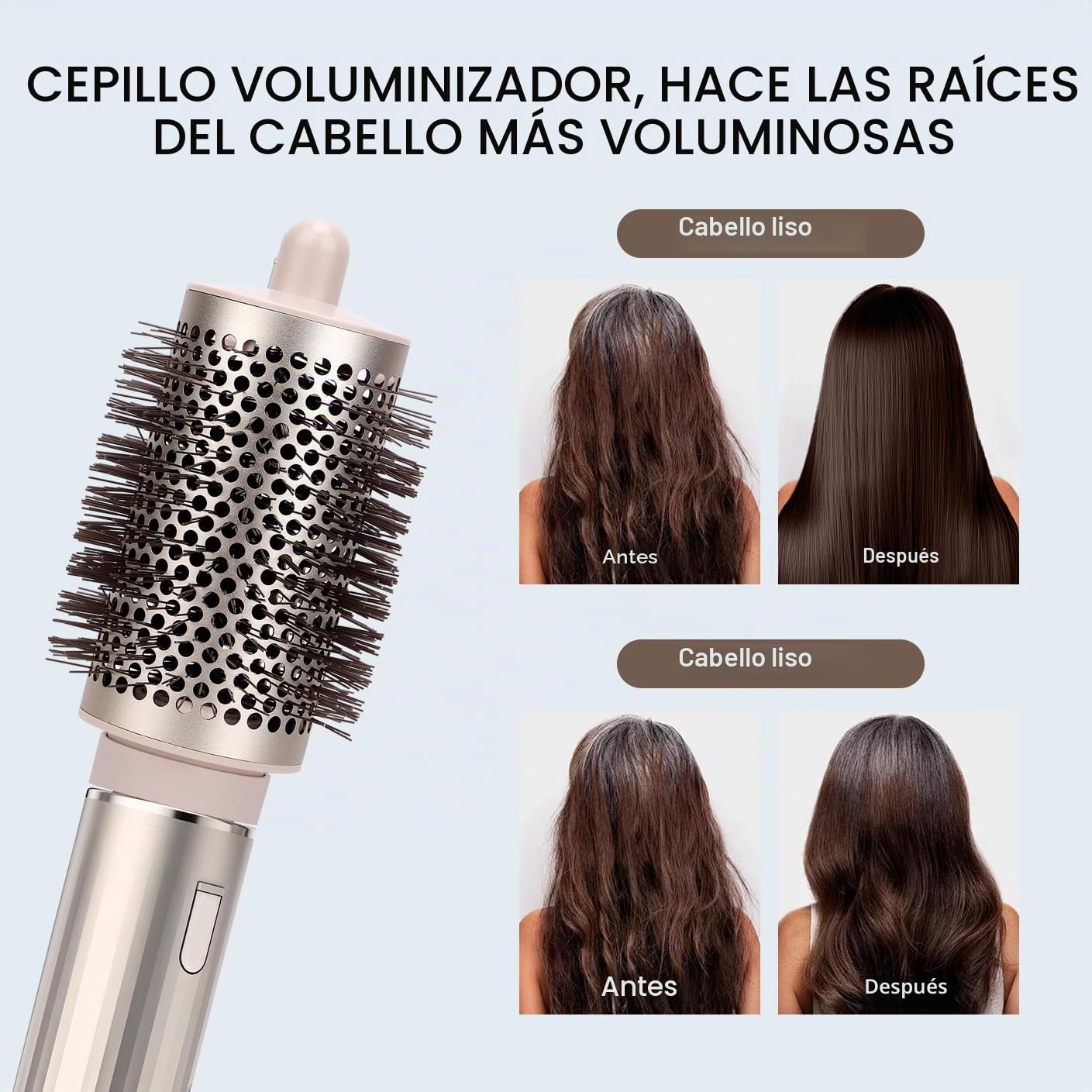 Cepillo redondo grande para secador Shark FlexStyle, cepillo redondo de volumen para cepillo de aire caliente de volumen jumbo para cabello liso, rizado, ondulado, accesorios para todo tipo de cabello