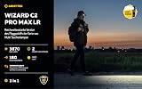 ArmyTek Wizard C2 Pro Max LR Warm LED Flashlight with Belt Clip, with Battery Case 3870LM 151g - 3