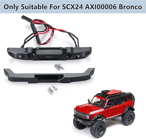 Miniatura 2 de Protección del cuerpo del parachoques trasero RC para 124 RC Crawler Car SCX24 actualizaciones Bronco AXI00006 Accesorios