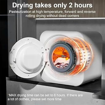 Automatic Wall-Mounted Mini Washing Machine, Fully Automatic Washing Machine And Spinner, 3kg Capacity, Front Load, High Temperature Drying at 95°C, For Dormitories And Holiday Apartments