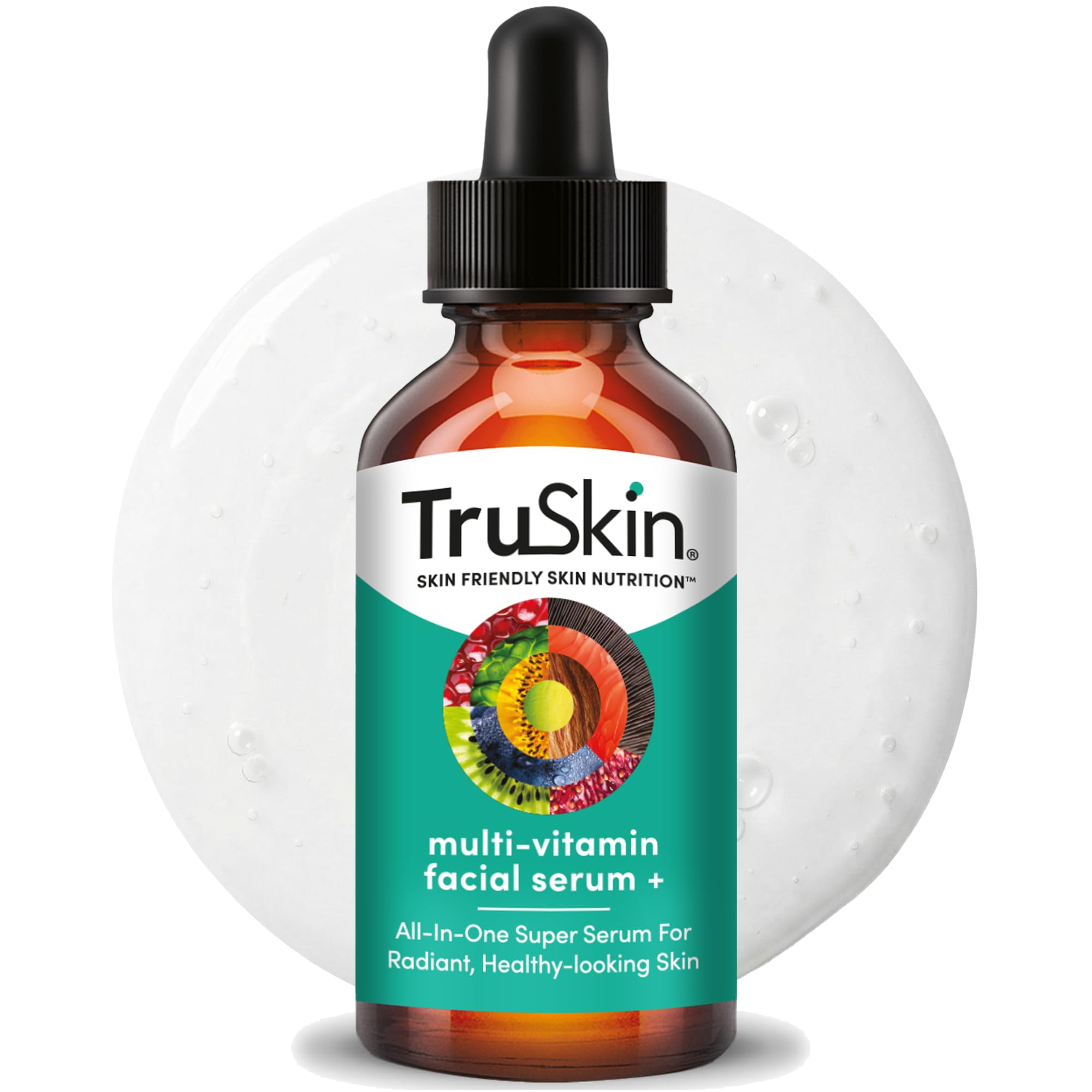 Facial Serum with 11 Plant-Derived Vitamins & Minerals for Radiant, Healthy-Looking Skin ā Powerful Antioxidants and Nourishing Vitamins for Skin Nutrition, 1 fl oz