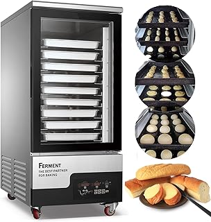 Kolice Commercial 10-Tray Dough Baking Bread Proofer, 23.62''x15.75'' trays size Refrigerated Fermentation Cabinet, Integrated Freezing,Keep Fresh and Fermentation, Temperature: -15℃ to 50 ℃