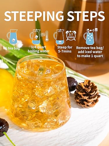 Vista 112 de TeeLux Bolsas de té verde, té verde puro natural, súper antioxidante, cafeinado, 100 bolsas de té para apoyar la salud general