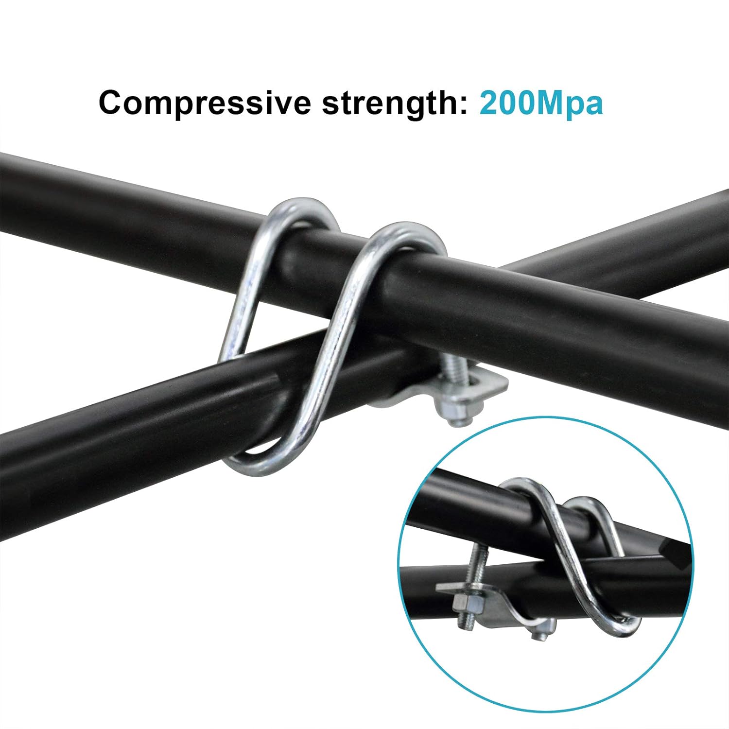 20 PCS Cross-Connector Vertical Pipe Clamp for 3/4" EMT Conduit, Crossover Clamp for Greenhouse, Awning