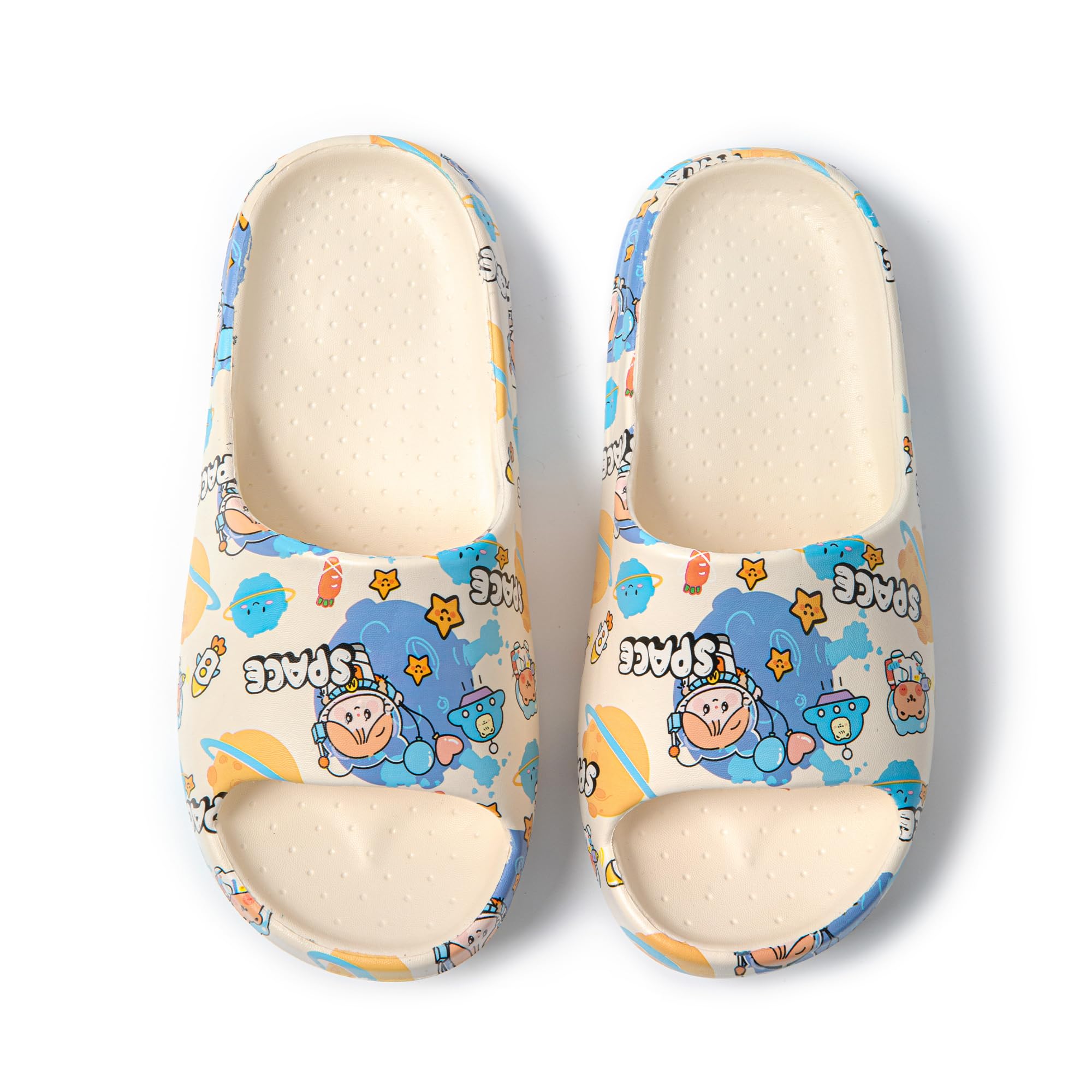 JOMIX Chanclas Mujer Verano con Estampado Chanclas Playa Mujer Plataforma Chanclas Piscina Mujer Suela Gruesa
