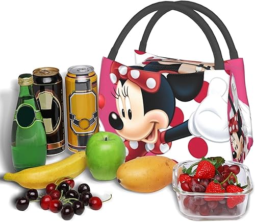 Miniatura 2 de Lonchera de dibujos animados para mujer, reutilizable, aislada, para oficina, trabajo, picnic, senderismo