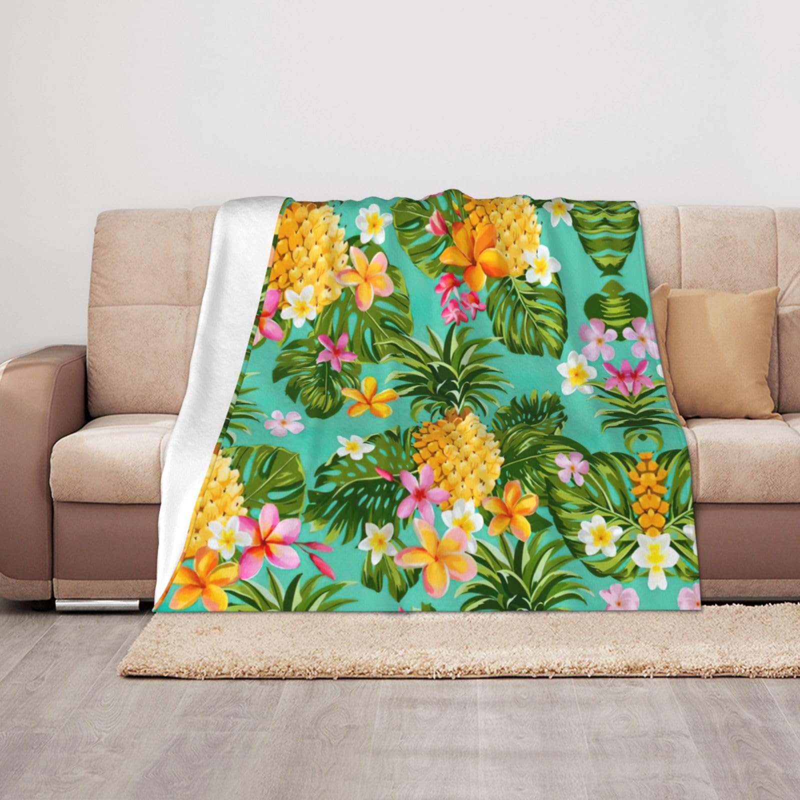 Couverture chaude et légère ananas pour des nuits douces en voyage