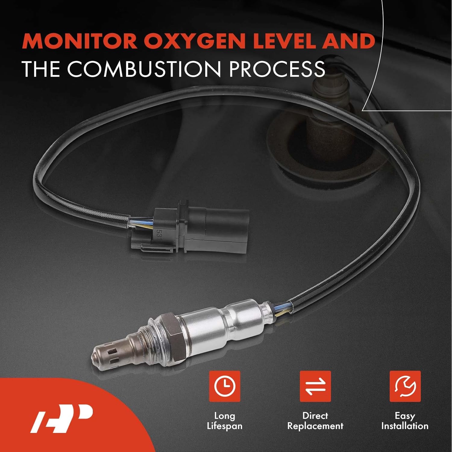 A-Premium O2 Oxygen Sensor Compatible with Audi A3 Sportback e-tron, A6/A7 Quattro 2016-2018, A8 Quattro 2015-2018, Q7 2017-2018, 1.4L 3.0L, Upstream, Replace# 04E906262AK, 06E906265AD