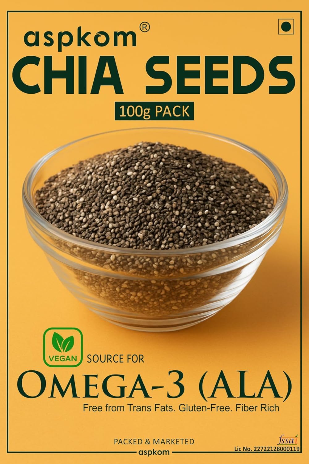 Buy Now Aspkom Organic Chia Seeds (Salvia Hispanica) 100G | Omega-3 ... 1 Buy Now Aspkom Organic Chia Seeds (Salvia Hispanica) 100G | Omega-3 ...