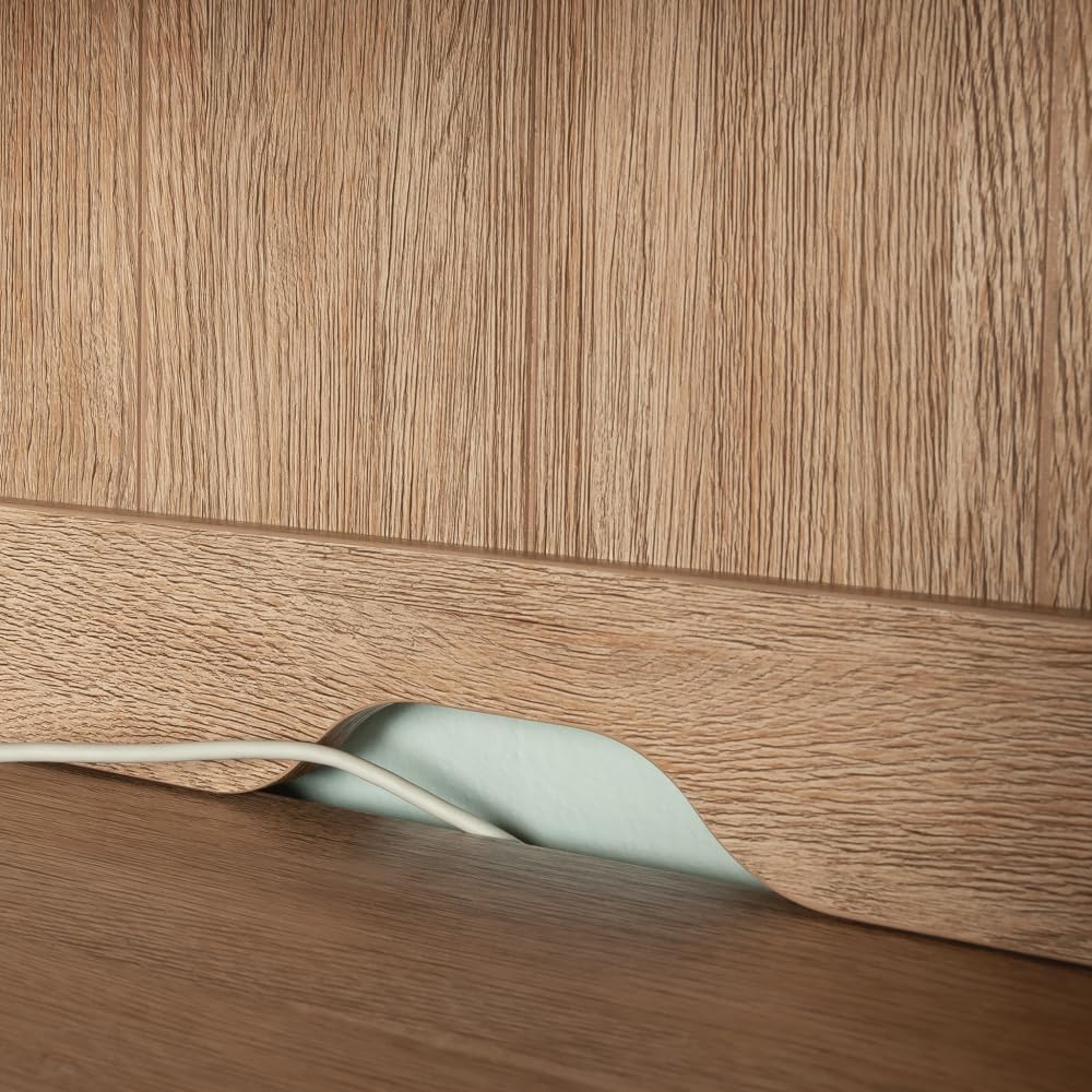 Elegant Library Hutch with Tempered Glass Doors and Adjustable Shelving for Home Office or Living Room Storage