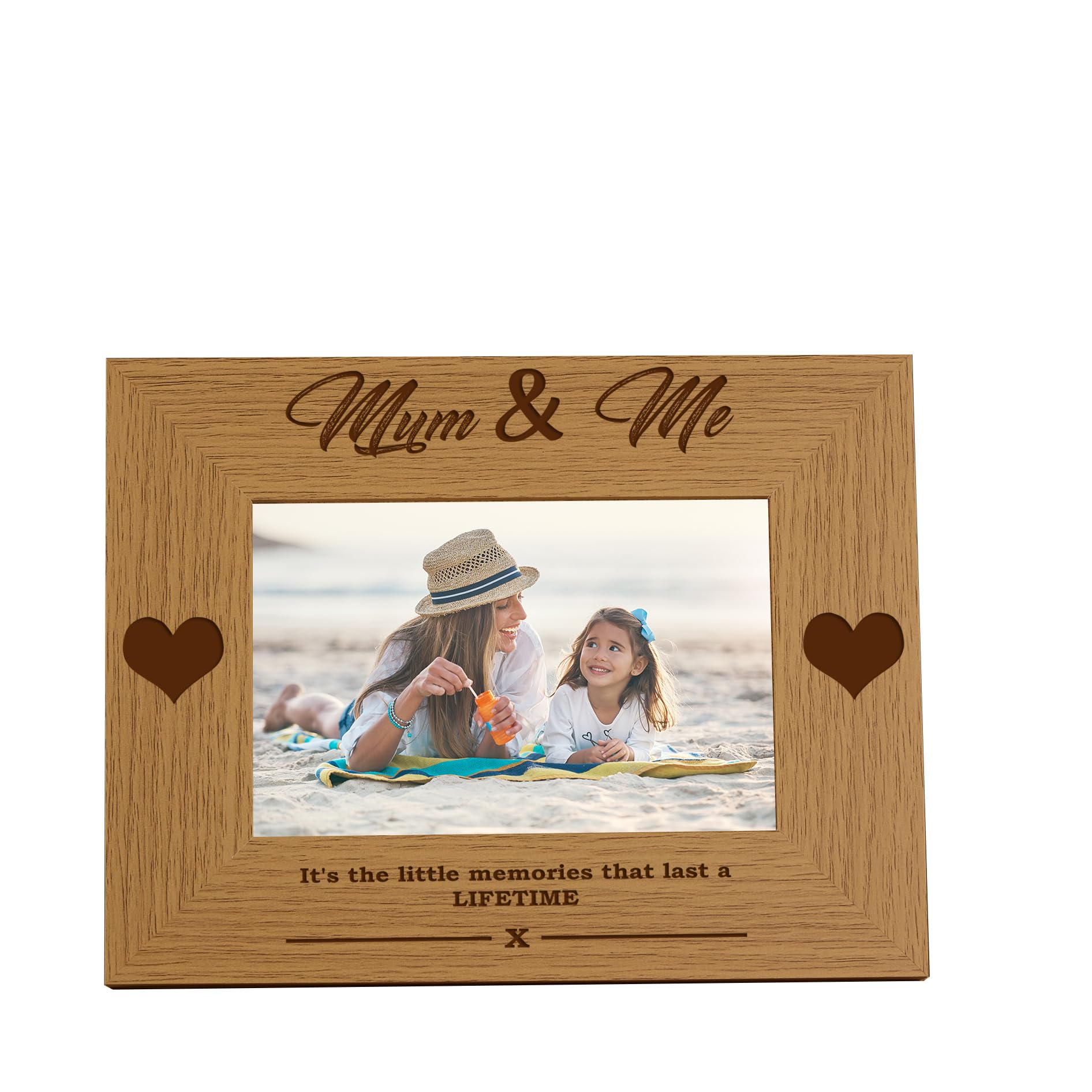 Ukgiftstoreonline Mum And Me Wooden Photo Frame Gift (4 X 6 Inch)