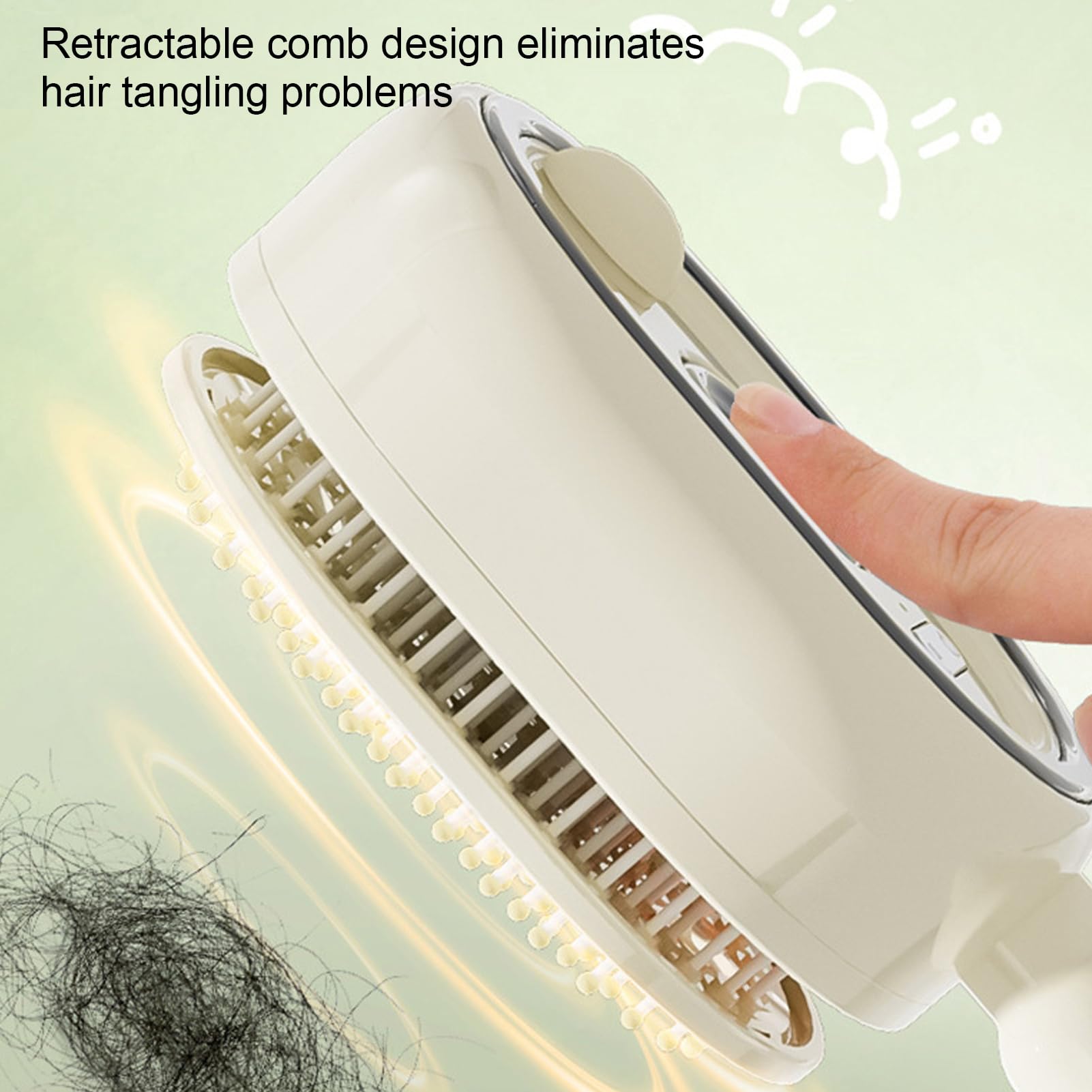 Wasserspray Haarbürste, Vibrations-Nebelkamm mit Rotlicht & elektrischem Luftkissen, Ideal für Frauen & Mädchen zum -Spa, Reinigung, Pflege & Styling