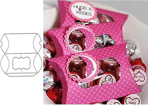 Miniatura 3 de Suds&WH Caja de chocolate de caramelo, troqueles de metal, plantillas de corte para regalo de boda, álbumes de recortes, álbumes de fotos,