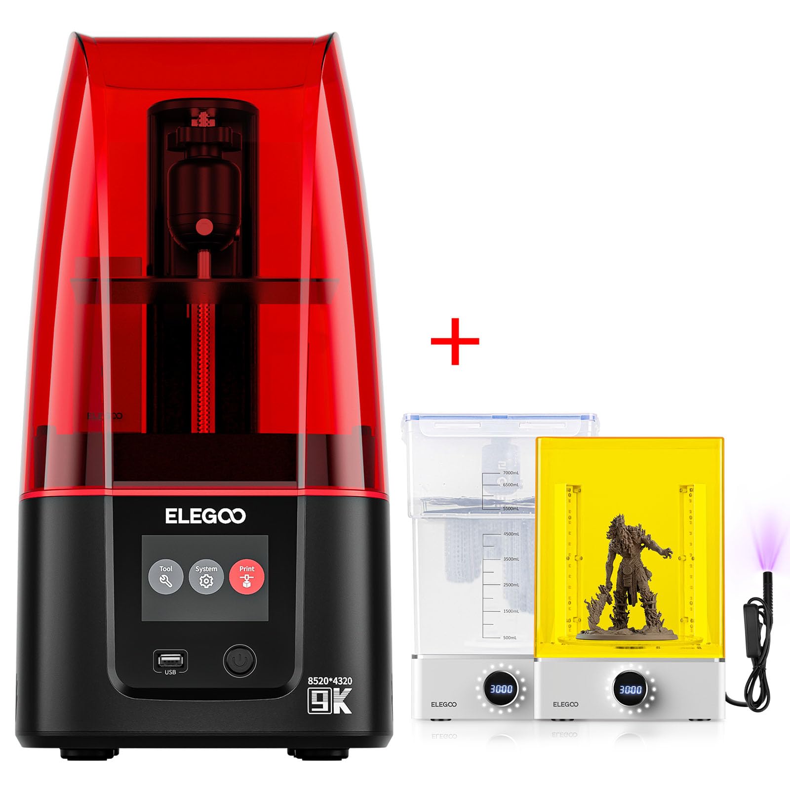 Amazon.com: ELEGOO Mars 4 MSLA 3D Printer and ELEGOO Mercury