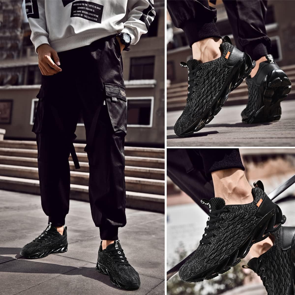 Mens Blade Running Walking Shoes Lightweight Tennis Casual Fashion Sneakers Athletic Trainer Shoes