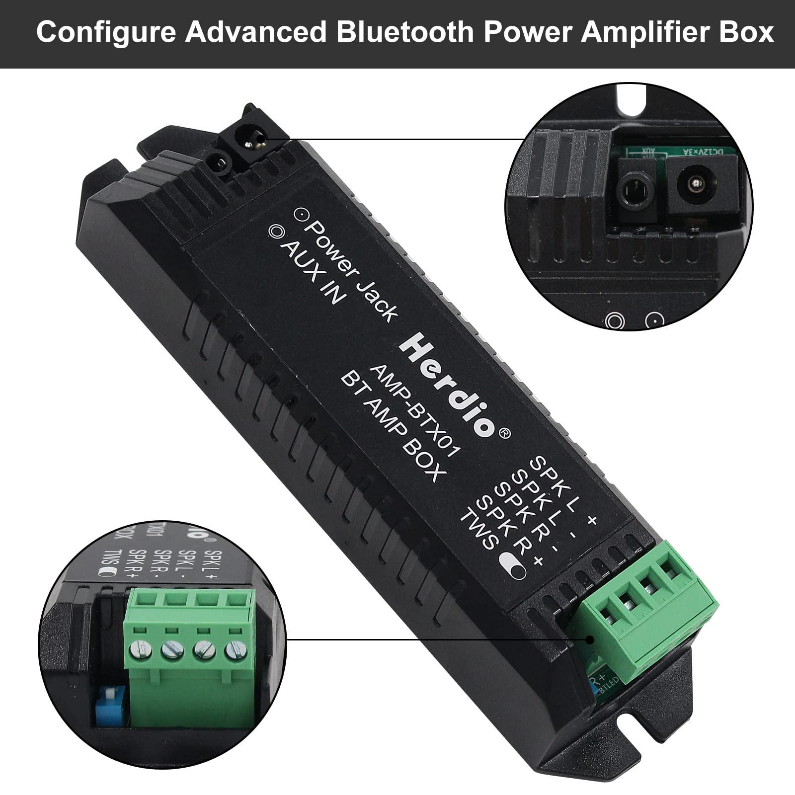 Herdio HCS-818BT Altoparlanti Da Soffitto Bluetooth 6.5 Pollici, 320W A 2 Vie, Montaggio A Incasso Per Casa, Bagno, Cucina E Ufficio