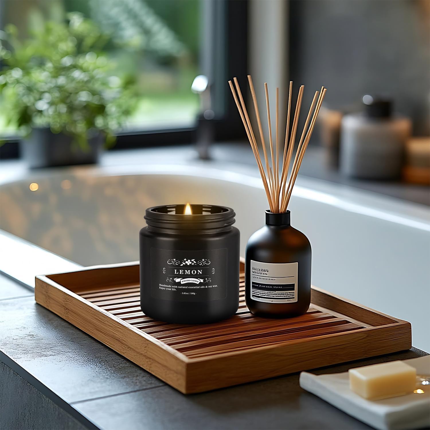 Scented Candle Set 12 Pack,Black, Candle for Home Scented, Odor Eliminating, Stress Relief, Long Lasting Soy Wax Gift Set - Image 8