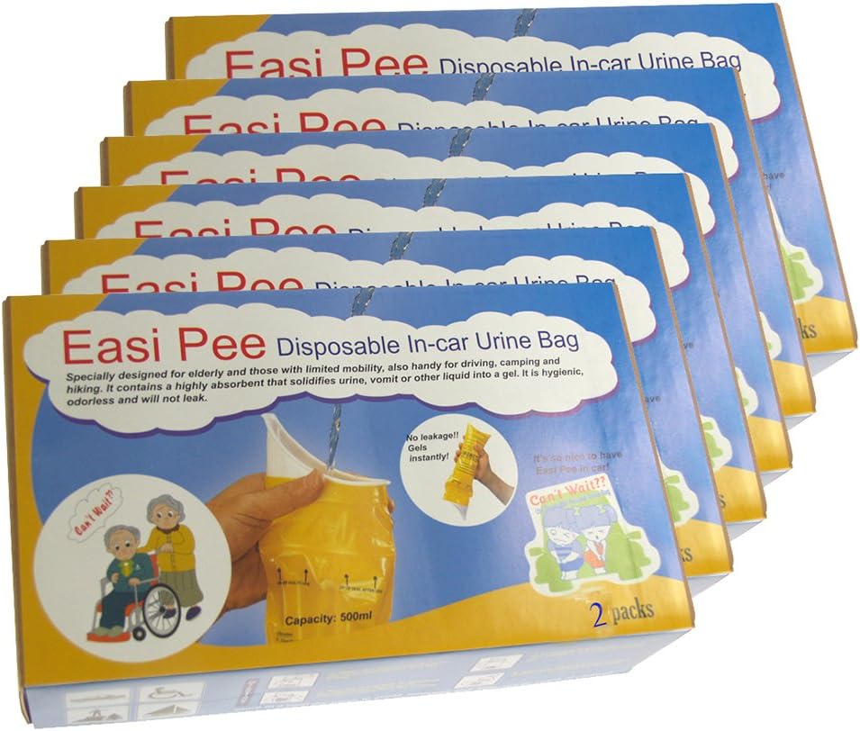Easi Pee Disposable Urine Bags (6-2packs)