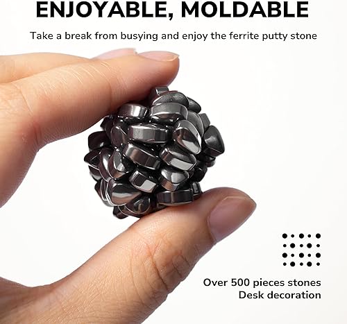 Miniatura 3 de Más de 500 piezas de piedras de ferrita negra para adultos