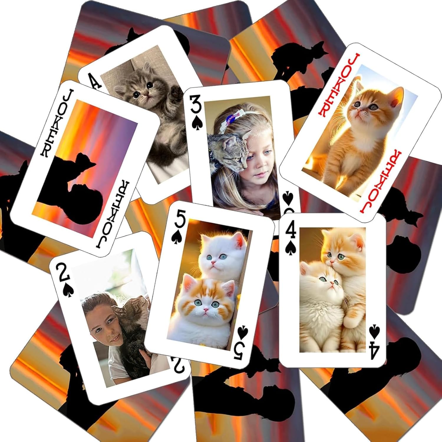 Personalized Photo Playing Cards, Custom Deck with Your Image for Parties, Weddings,and More (Back)