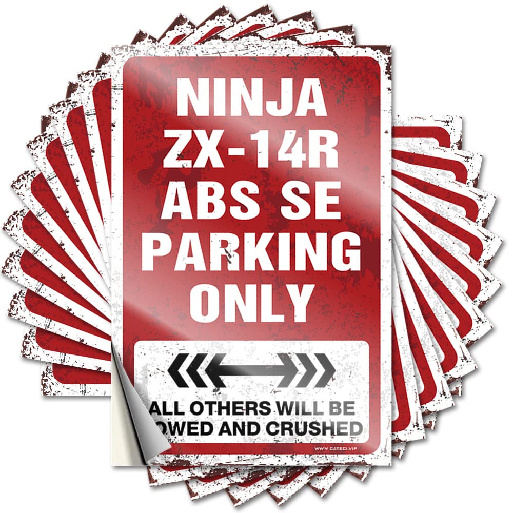 Lettering Sticker - Unique Garage Ninja Zx-14r Abs Se Parking Only for Farmers Beer Decor(6X9CM)