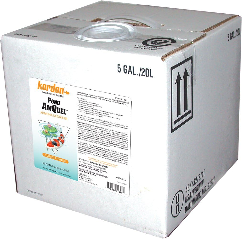 KORDON #31025 Pond AmQuel Liquid for Aquarium, 5-Gallon
