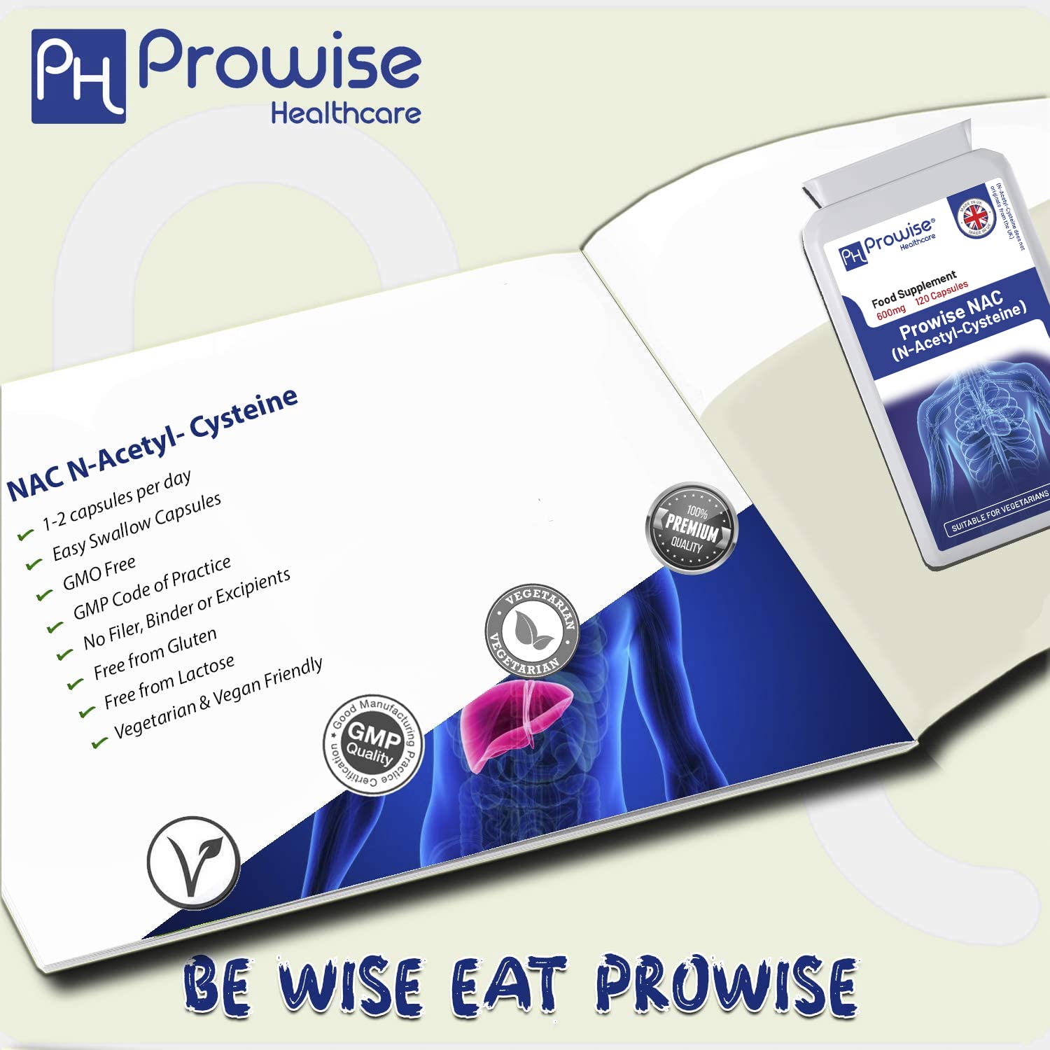 Buy NAC NAcetylCysteine 600mg 120 Capsules of Nac NAcetylCysteine