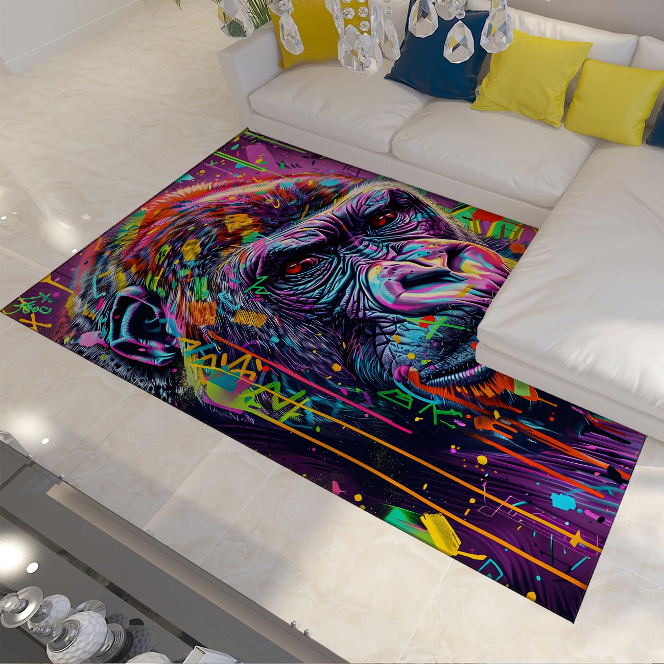 Tapis Banksy 180x240cm idéal pour sublimer votre cuisine ou salle de jeux