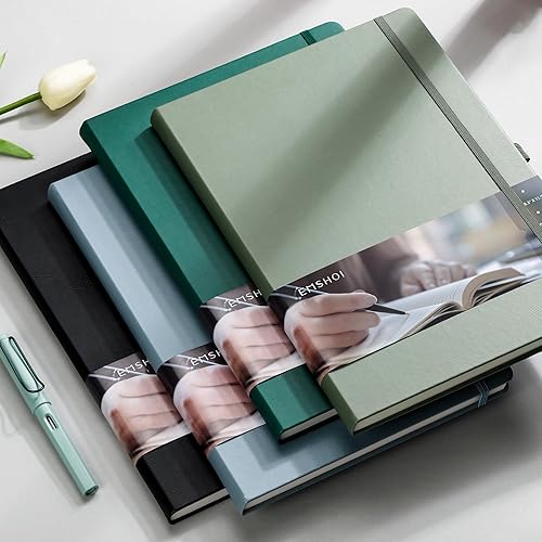 Miniatura 7 de EMSHOI Cuaderno de papel cuadriculado de 8.5 x 11 pulgadas, 192 páginas de tapa dura para trabajo, papel cuadriculado de 100 GSM, diarios grandes de