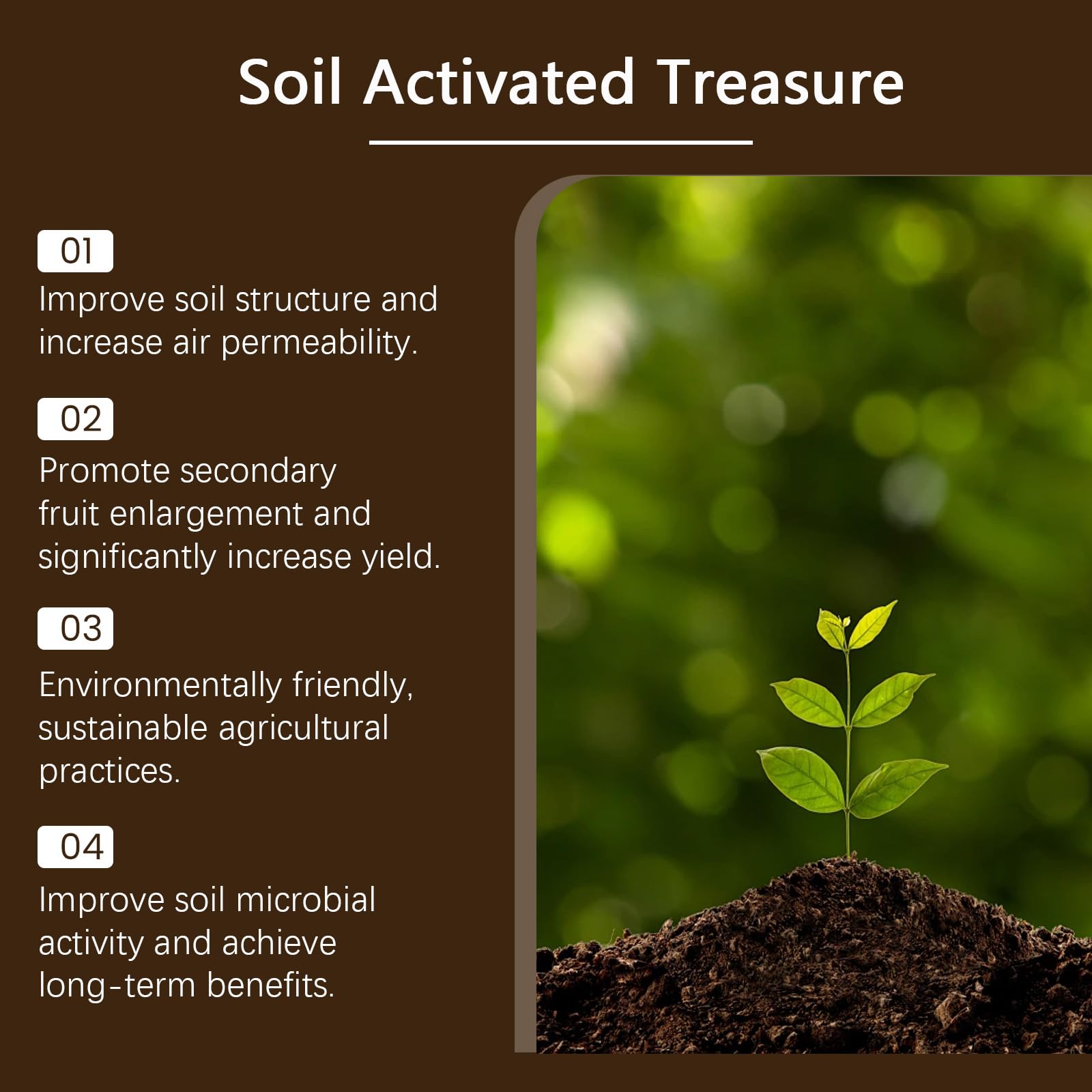 Soil Pro Activator - Activateur De Sol Organique Pour Plantes | Engrais Soluble, Boost Racinaire | 120 G