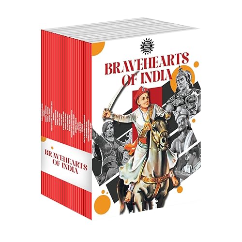 Bravehearts Pack of 25 | Indian Mythology, History &amp; Folktales | Cultural Stories for Kids &amp; Adults | Illustrated Children's Comic Books | Amar Chitra Katha