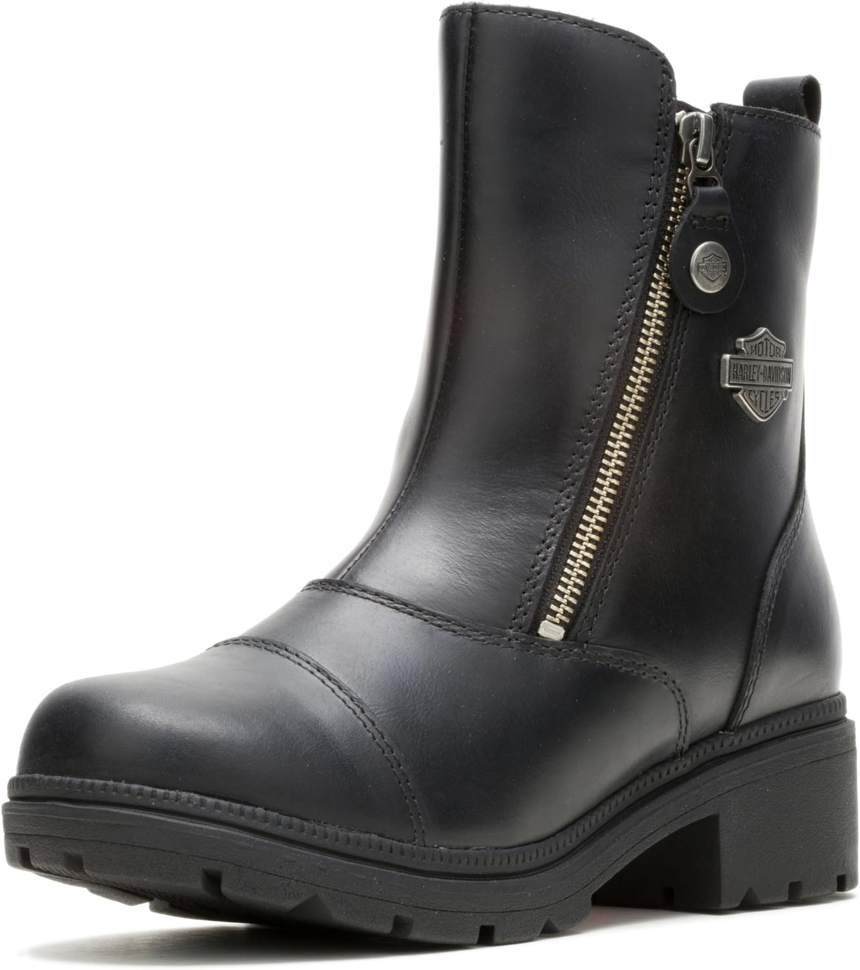 FOOTWEAR Womens Amherst Short Casual Boots Ankle Low Heel 1-2" - Black