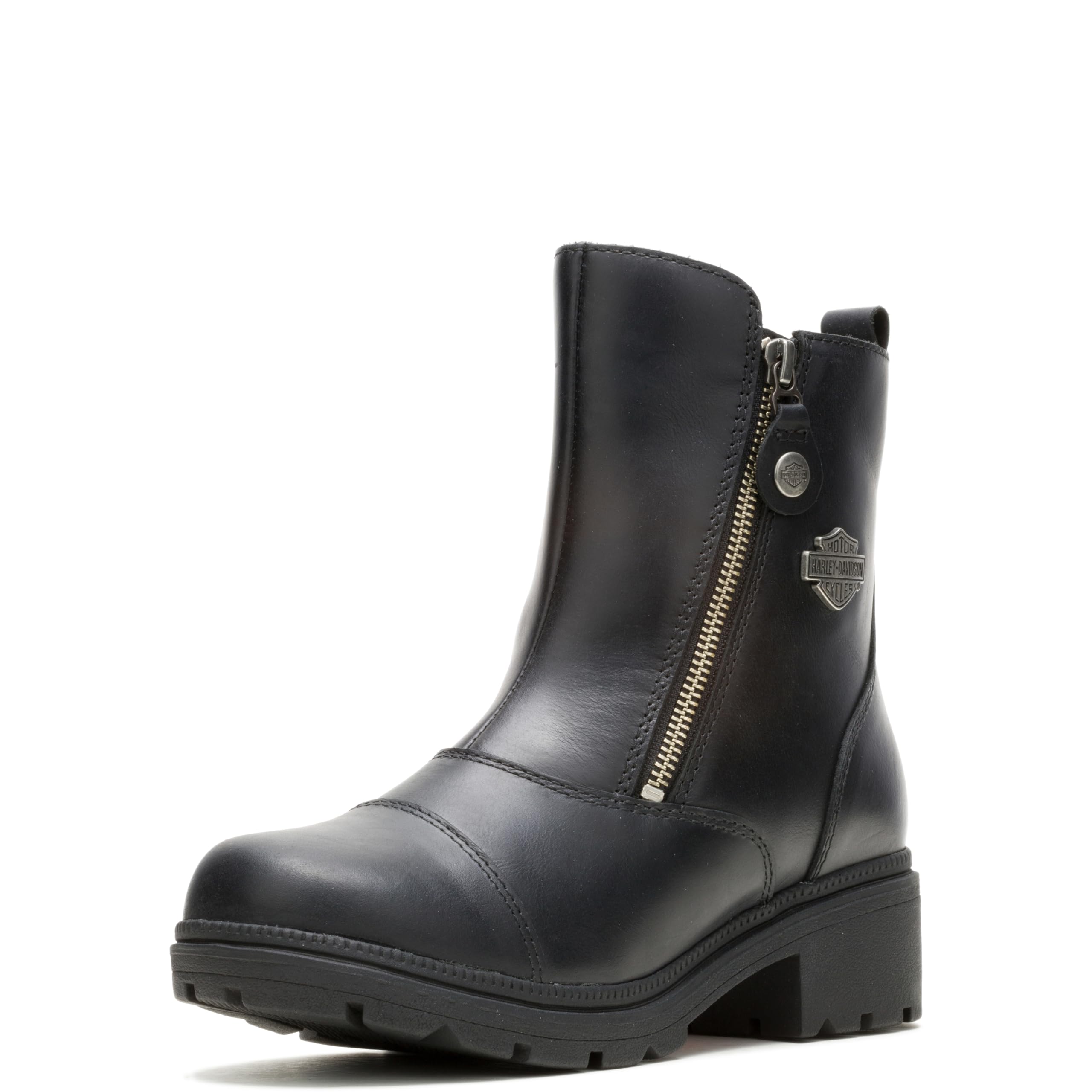 womens Amherst Leather Motorcycle Casual Boot