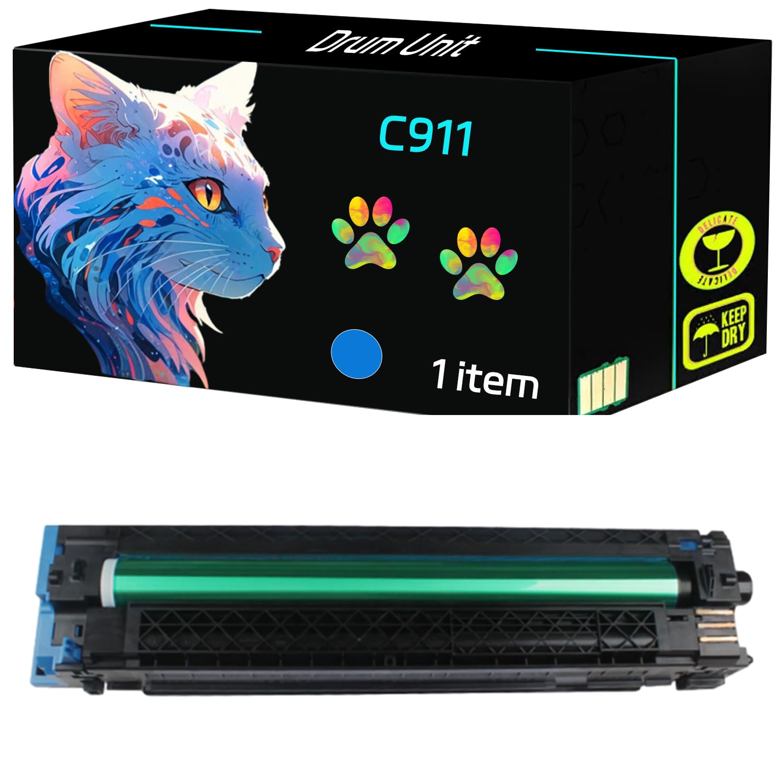 PPMUE High Yield C911 Drum Unit Compatible for Okidata OKI C911 C911DN C911E C931 C931DN C931E C941 C941DN C941E C942 C942E Printers, Print Clearly (1