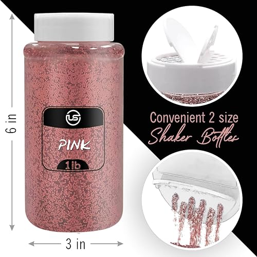 Miniatura 30 de Purpurina navideña para manualidades, 1 libra cada una (4 libras en total) con purpurina fina para manualidades, paquete de 4 confeti de Navidad