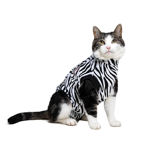 MPS Medical Pet Shirt, Gato, Estampado de Cebra, XXS