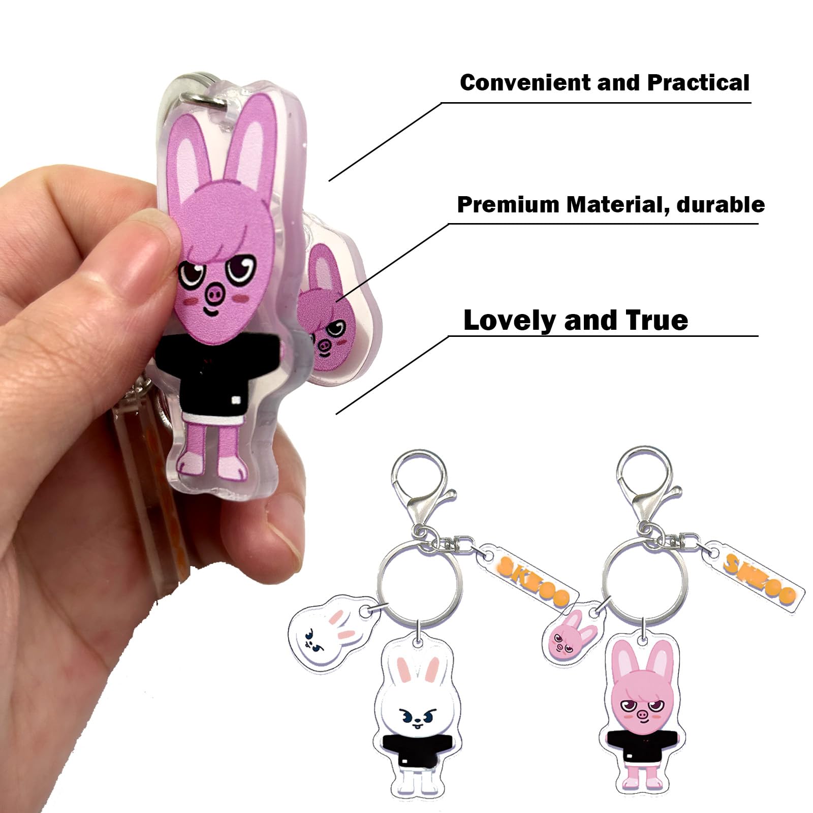 SKZOO Schlüsselanhänger - Stray Kids Merch Keychain Für Fans