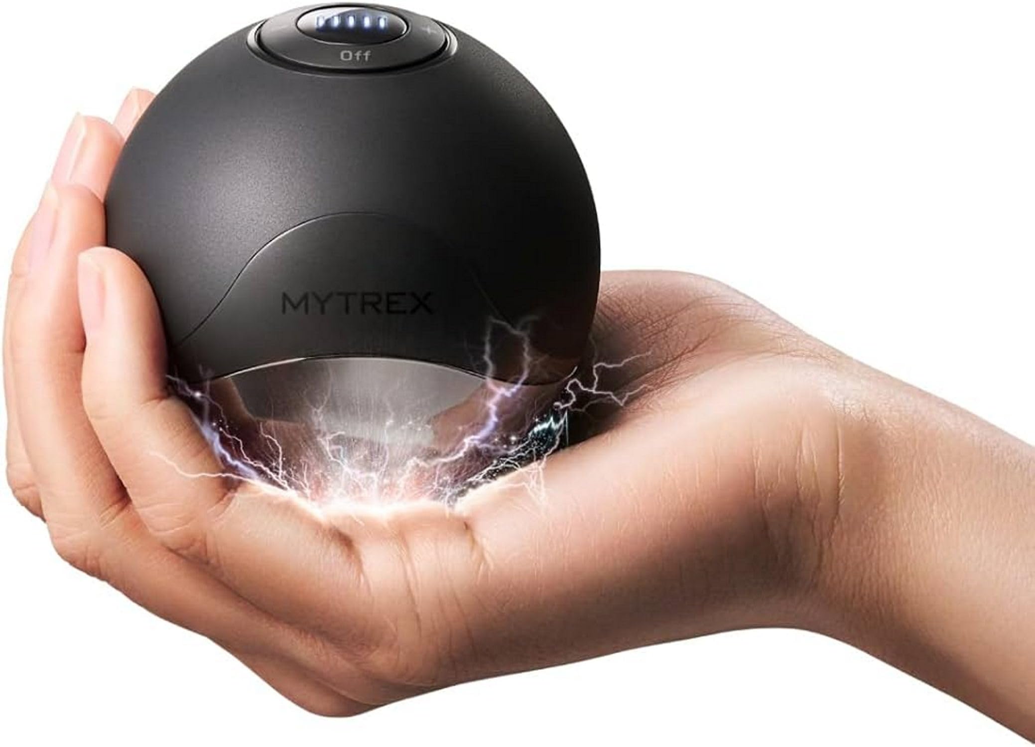 MYTREX Elexa Hand Rebive Masajeador de Mano EMS Fortalece la Fuerza de Agarre Estimulación Eléctrica Muscular 5 Niveles de Intensidad. Modelo MTEH24B