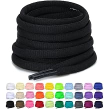 2 Pairs Oval Athletic Shoe Laces, 1/4" Shoelaces