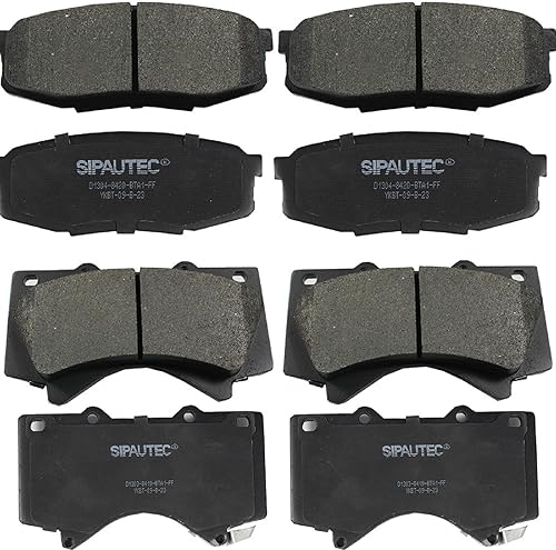 Miniatura 23 de Juego de pastillas de freno delanteras y traseras de 4 ruedas de repuesto de pastillas de freno de disco de cerámica para Nissan Pathfinder