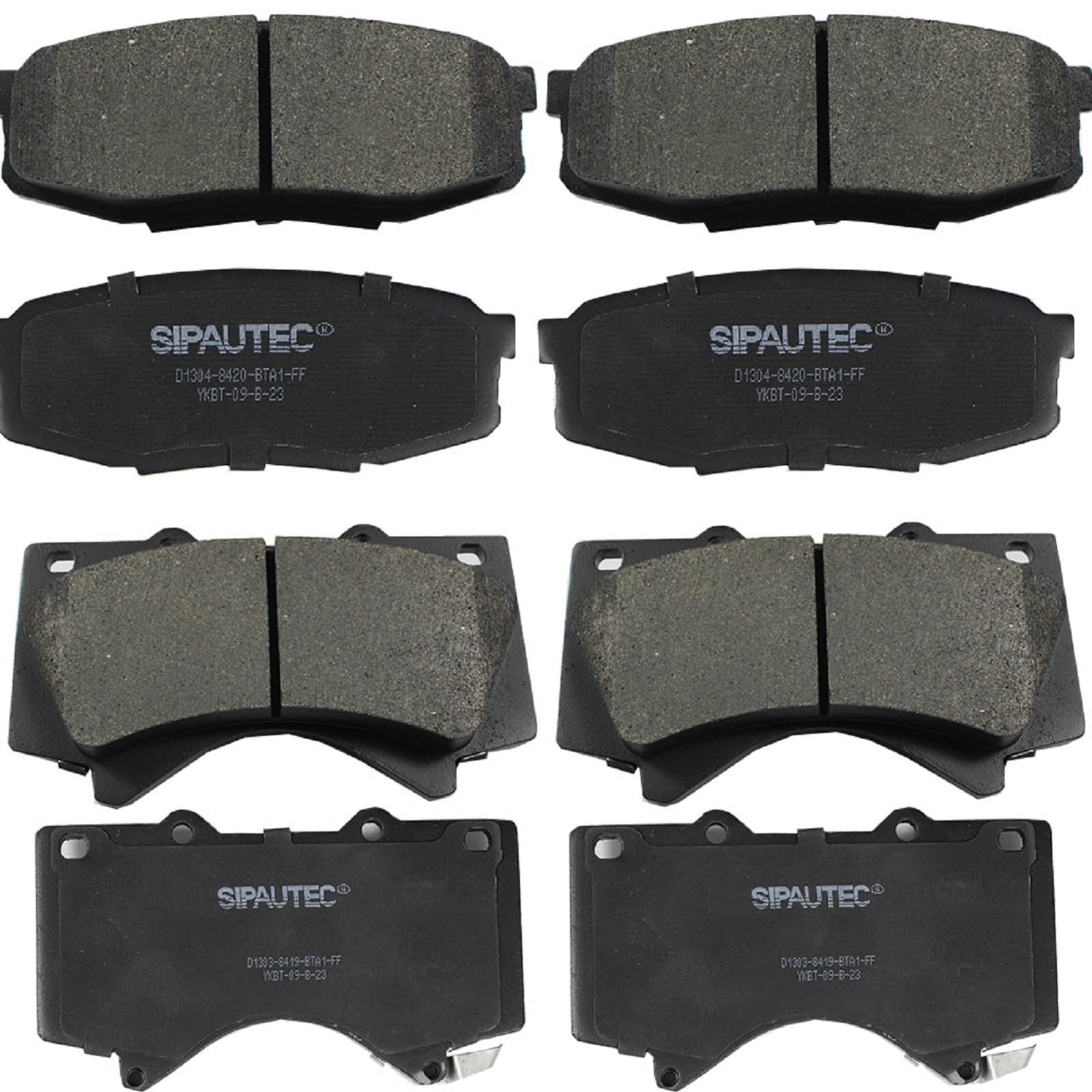 Ceramic Brake Pads Set D1303 D1304 For Toyota Land Cruiser, Sequoia, Tundra, Lexus LX570