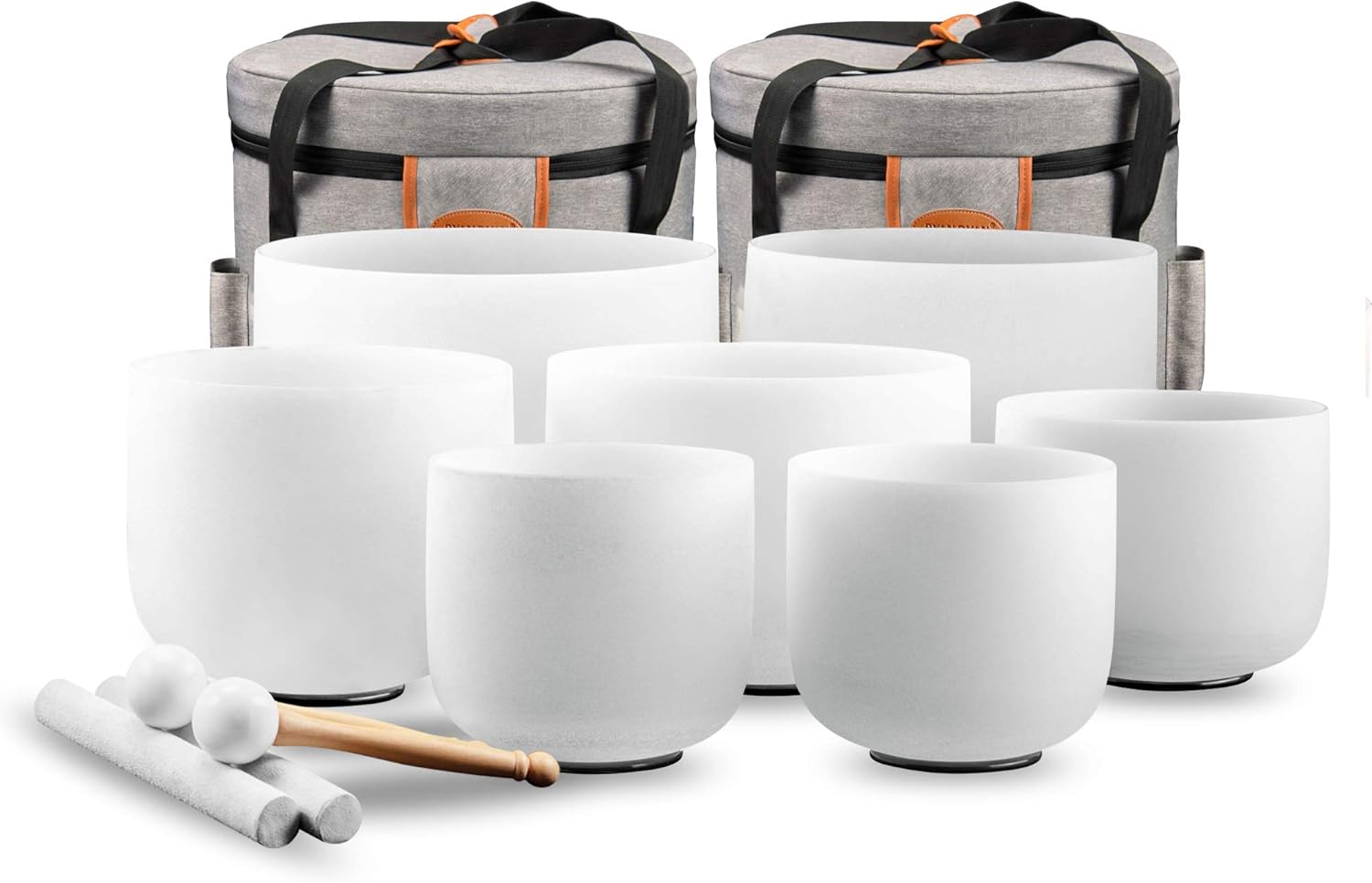 Hand Percussion Folk & World Singing Bowls 712 inch With Carrying Case